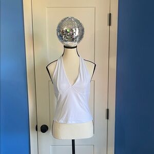 Free People White Halter Camisole
